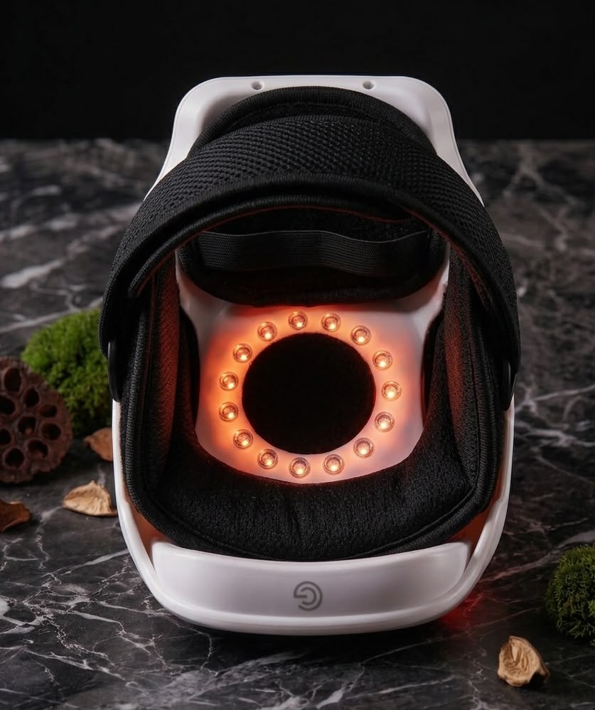 Rechargeable Knee Massager with Heating and Red Light Therapy